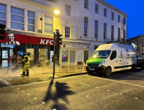 This past week Powerclean have been Patio & Driveway Jet Washing & Steam Cleaning a KFC Branch near you!